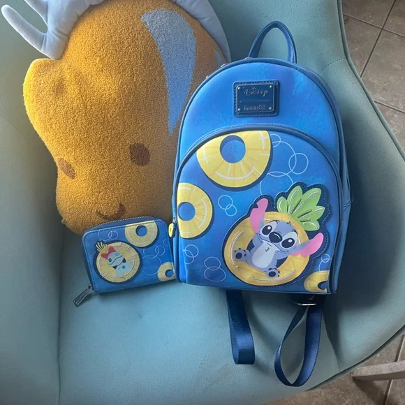 Loungefly | Bags | Loungefly Stitch Wallet Backpack Bundle  display picture 1